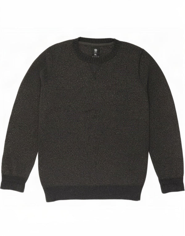 Suéter masculino Element com gola redonda XL cinza manchado