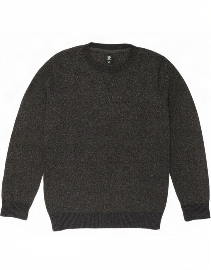 Suéter masculino Element com gola redonda XL cinza manchado
