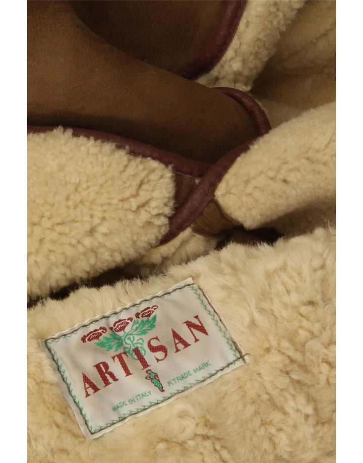 Casaco feminino Artisan Shearling UK 18 XL cáqui inverno