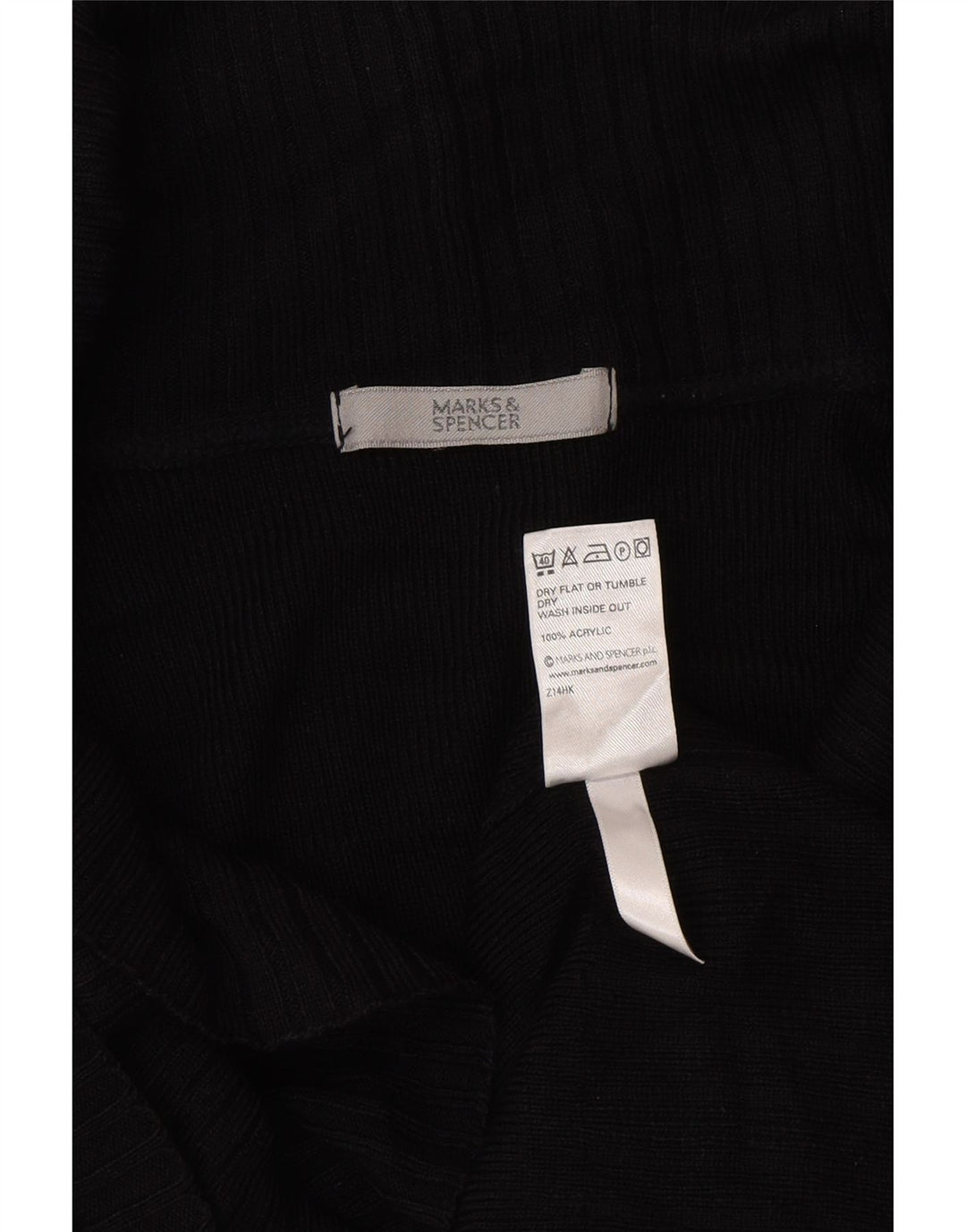 Suéter cardigã feminino Marks & Spencer Reino Unido 12 acrílico preto médio