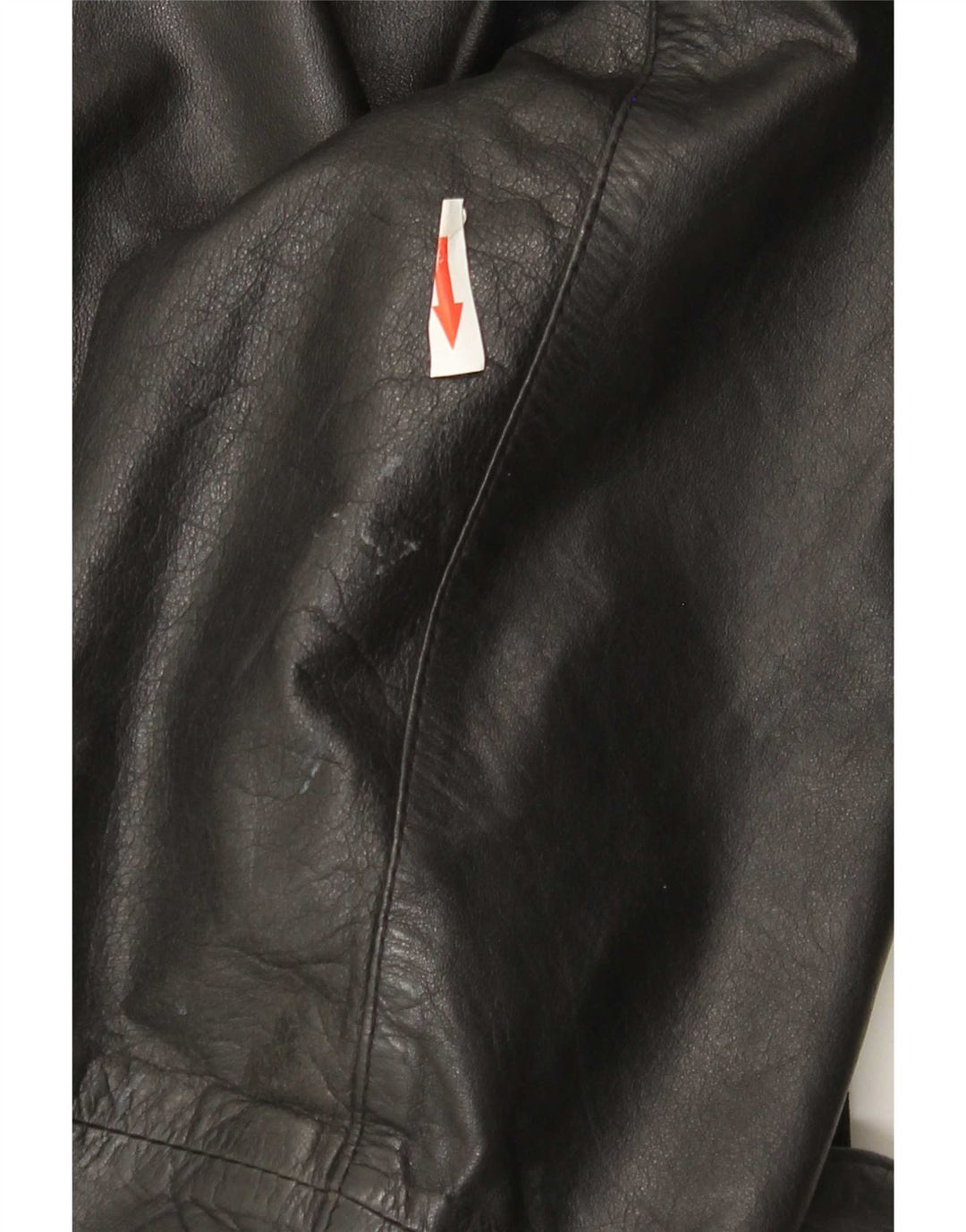 Jaqueta de couro feminina VINTAGE Reino Unido 16 grande couro preto