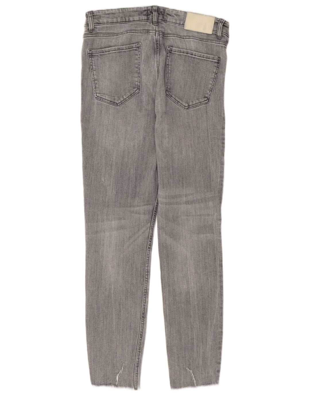 ZARA Jeans Skinny Feminino EU 40 Médio W30 L26 Algodão Cinza