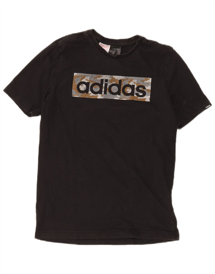 Camiseta Adidas Menino Graphic 13-14 Anos Algodão Preto