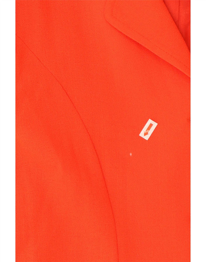 Jaqueta blazer feminina vintage de 4 botões Reino Unido 12 vermelho médio