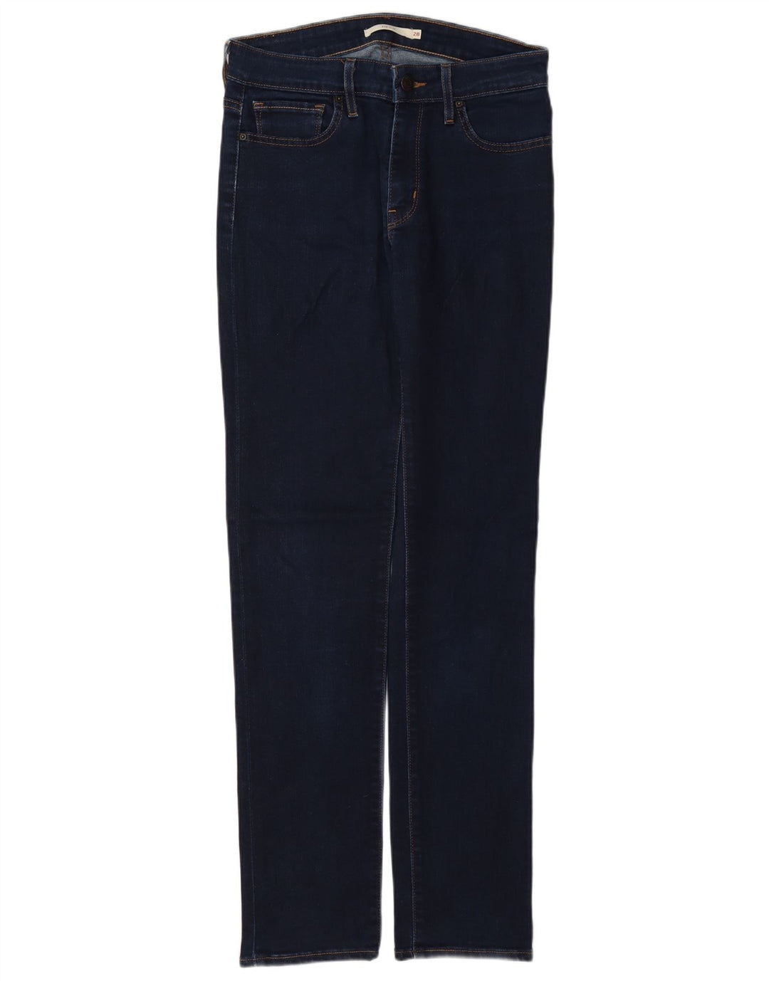 Calça jeans feminina Levi's 712 Slim W28 L32 azul marinho algodão