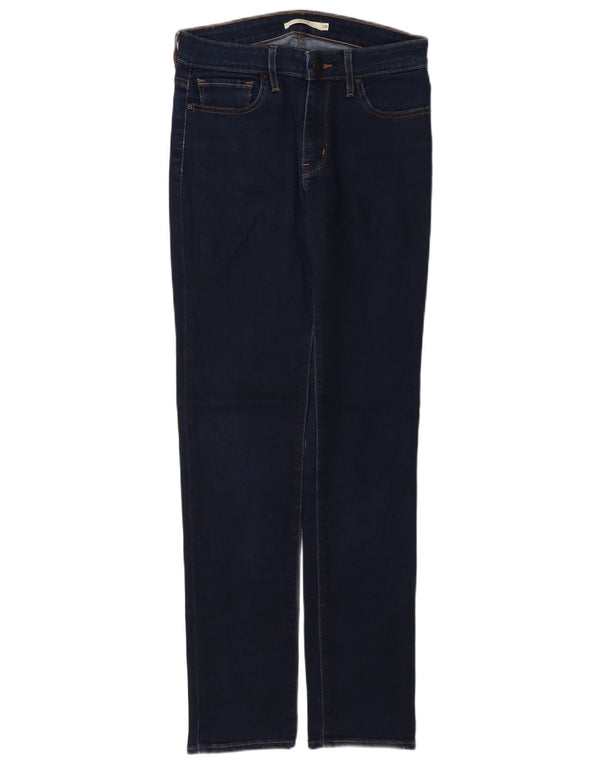 Calça jeans feminina Levi's 712 Slim W28 L32 azul marinho algodão