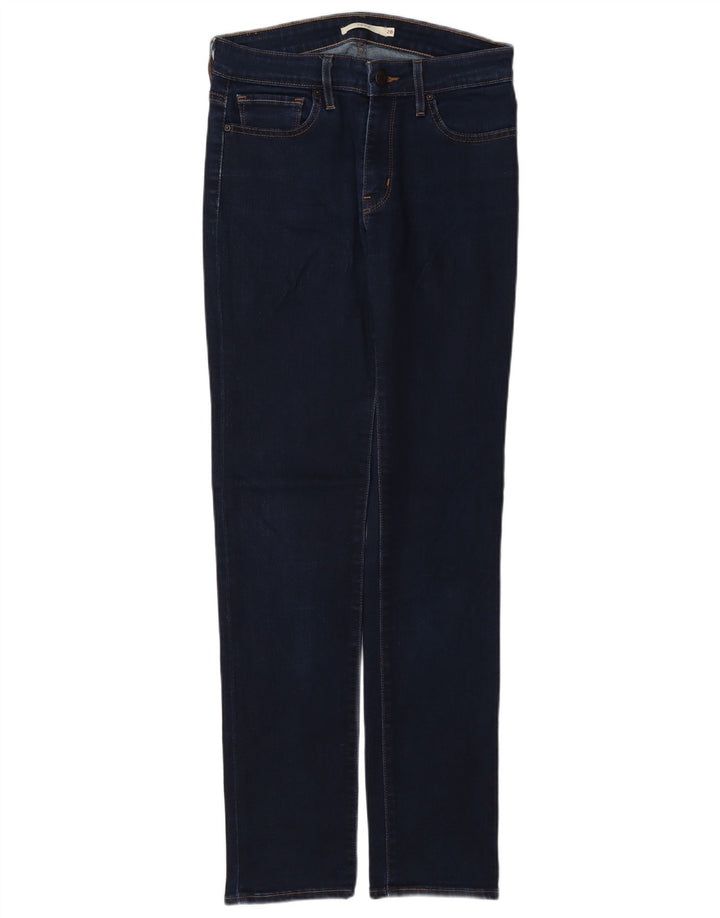 Calça jeans feminina Levi's 712 Slim W28 L32 azul marinho algodão