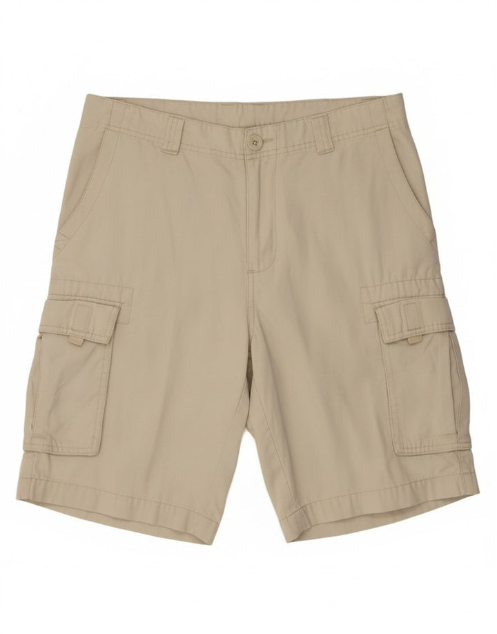 Fila Mens Cargo Shorts Grande W34 Off White Algodão