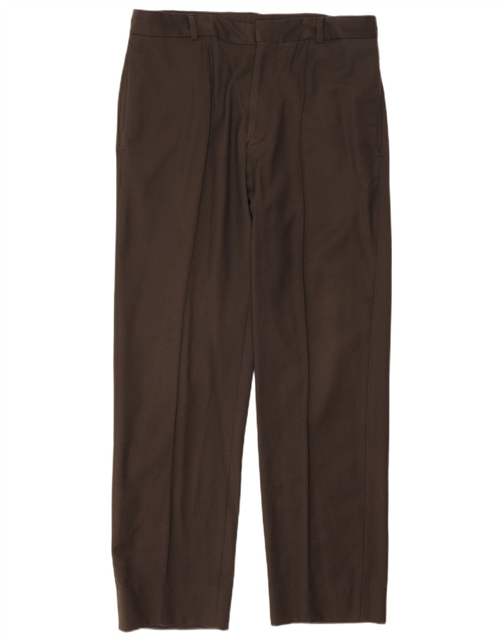 Calvin Klein Calça feminina reta W32 L30 marrom