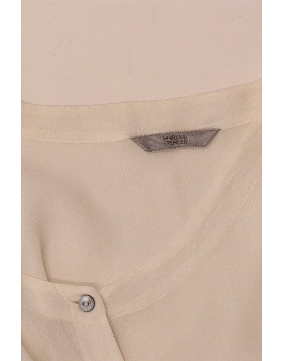 Blusa feminina Marks & Spencer UK 16 grande branca