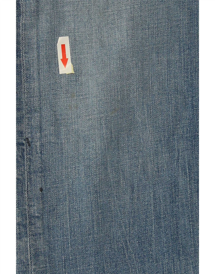Lee Womens Luke Slim Jeans W33 L32 Azul Algodão