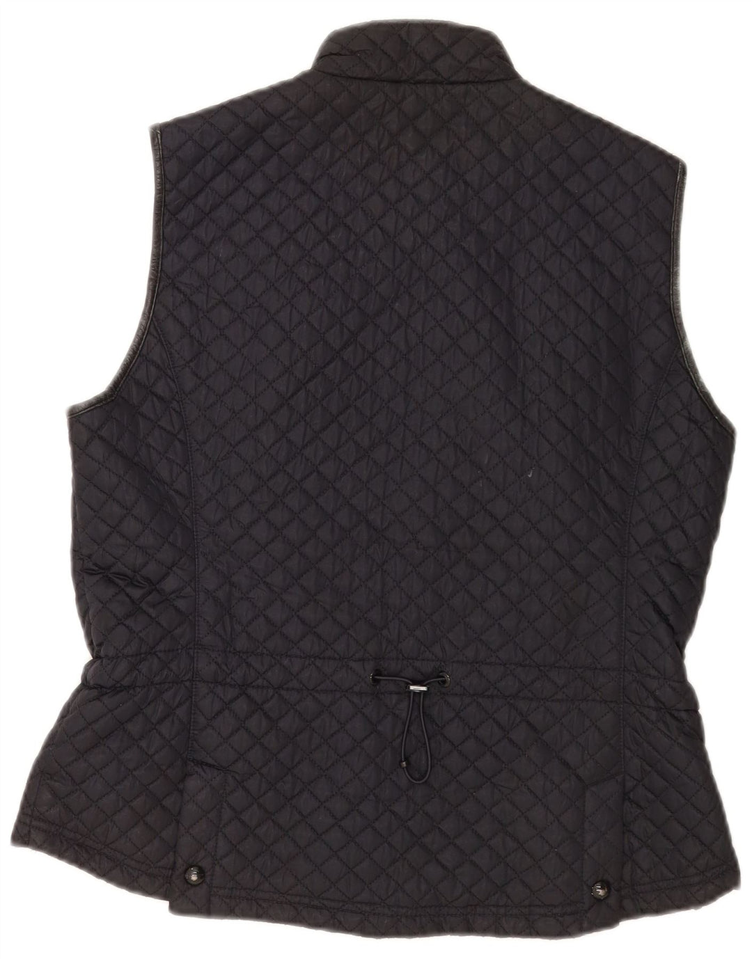 Colete acolchoado feminino Massimo Dutti UK 18 XL preto poliéster