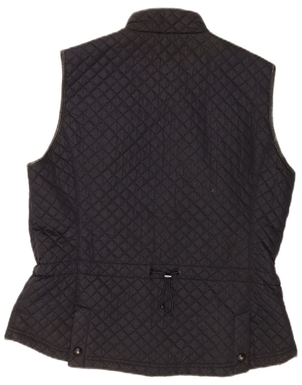 Colete acolchoado feminino Massimo Dutti UK 18 XL preto poliéster