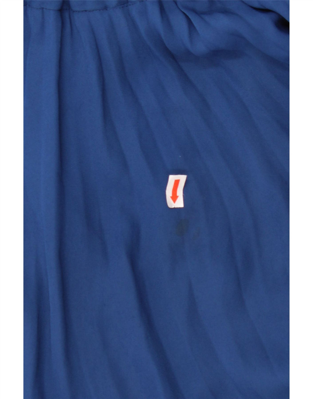 Saia evasê feminina JAQUES VERT Reino Unido 12 médio W30 azul marinho nylon