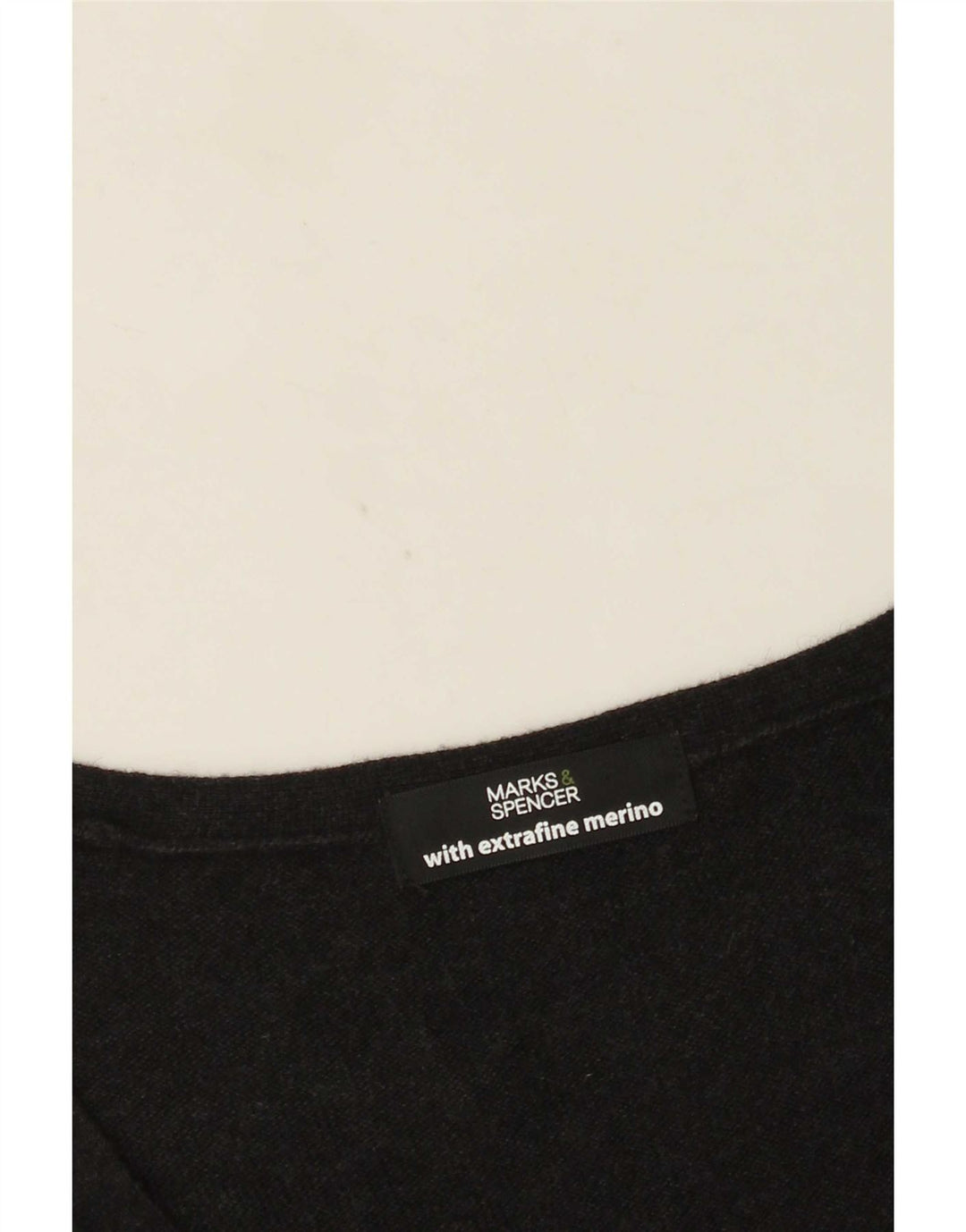 Suéter cardigã feminino Marks & Spencer Reino Unido 10 lã merino cinza pequena
