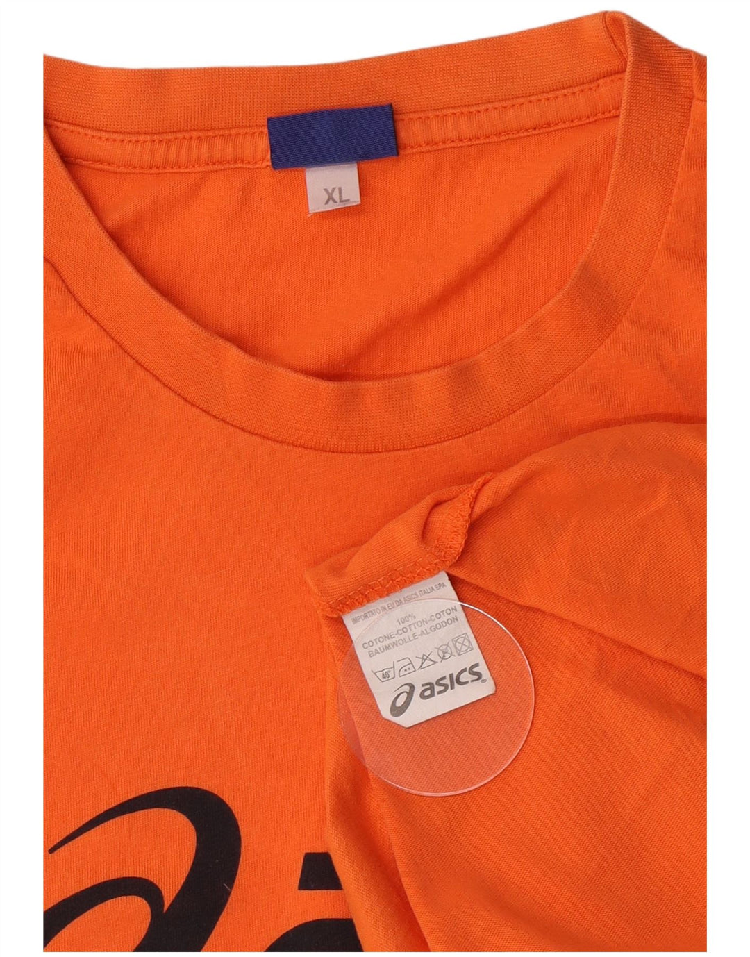 Camiseta Asics Masculina Graphic Top XL Laranja Algodão