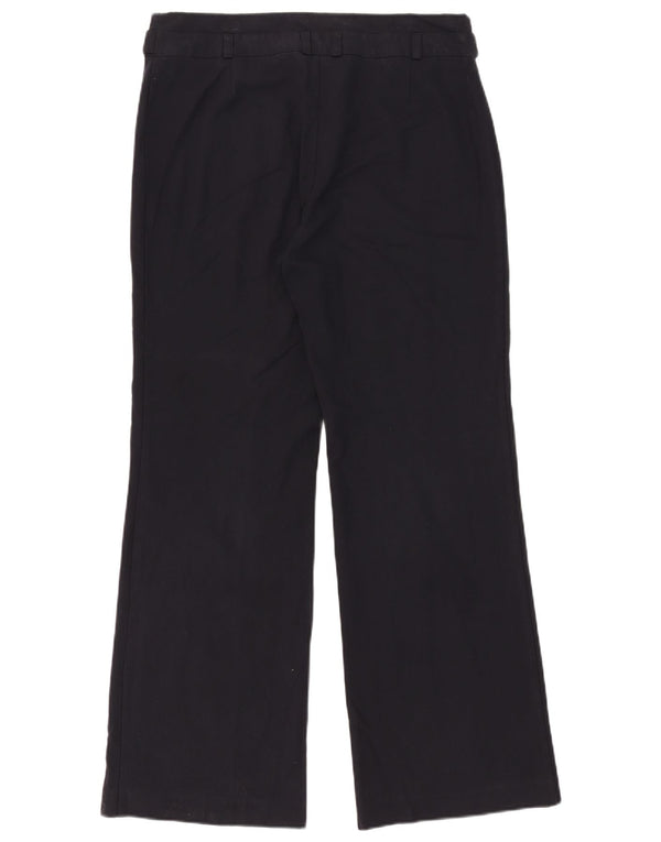 Calça casual feminina Marks & Spencer UK 14 grande W33 L32 azul marinho