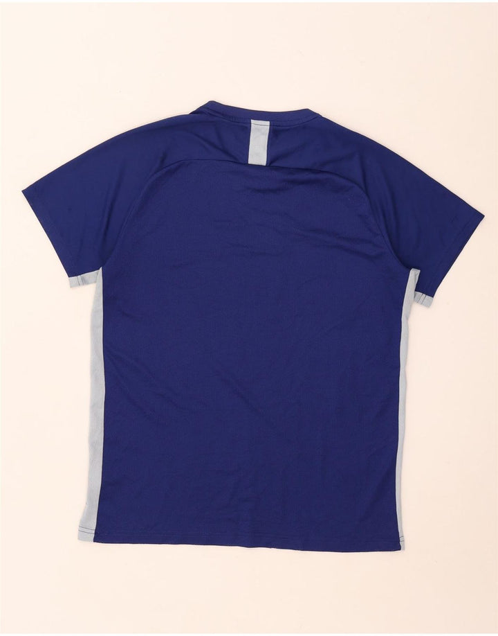 Camiseta Nike Masculina Dri Fit Top Grande Azul Colorblock Poliéster