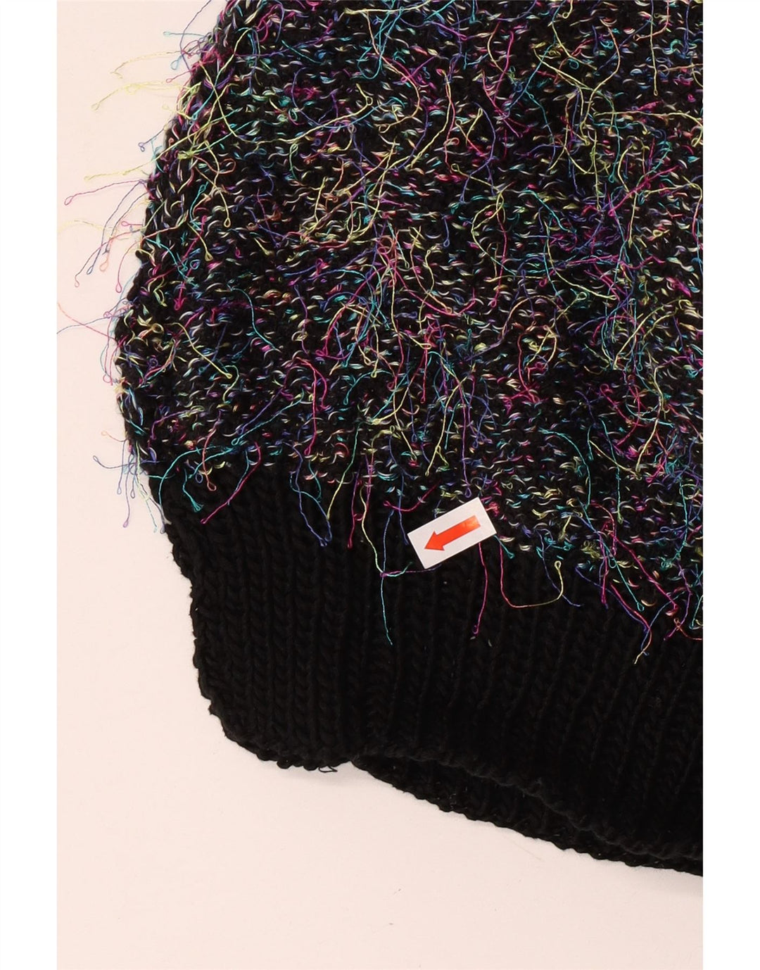 Suéter feminino vintage com gola tartaruga grande tamanho Reino Unido 18 XL multicolorido