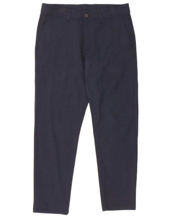 Zara Mens Slim Chino Calças EU 40 Médio W31 L27 Azul Marinho