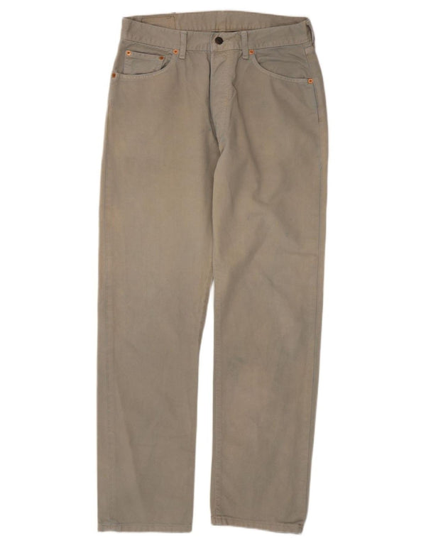 Levi's Masculino 551 Straight Jeans W34 L32 Algodão Bege
