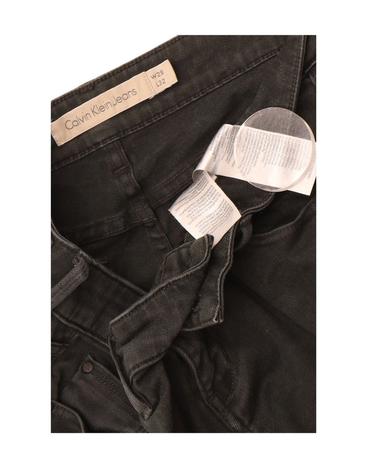 Calça Jeans Slim Feminina CALVIN KLEIN W28 L32 Algodão Cinza