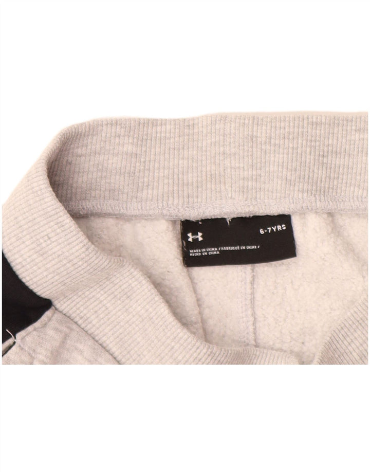 Shorts esportivos gráficos UNDER ARMOUR para meninos 6-7 anos cinza bloco colorido