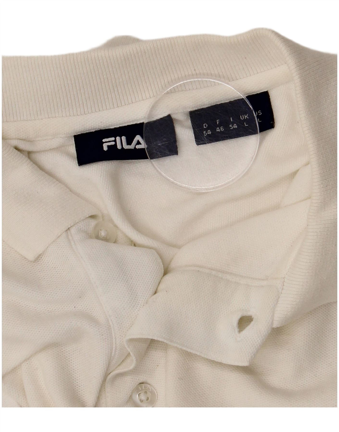 Camisa polo masculina Fila grande branca