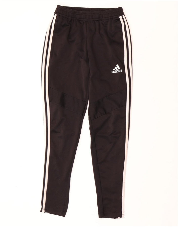 Calças de treino femininas ADIDAS UK 6 XS preto poliéster