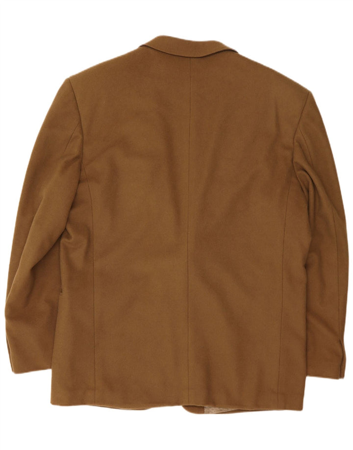 Jaqueta blazer masculina Bianchi com 2 botões IT 54 2XL caxemira marrom