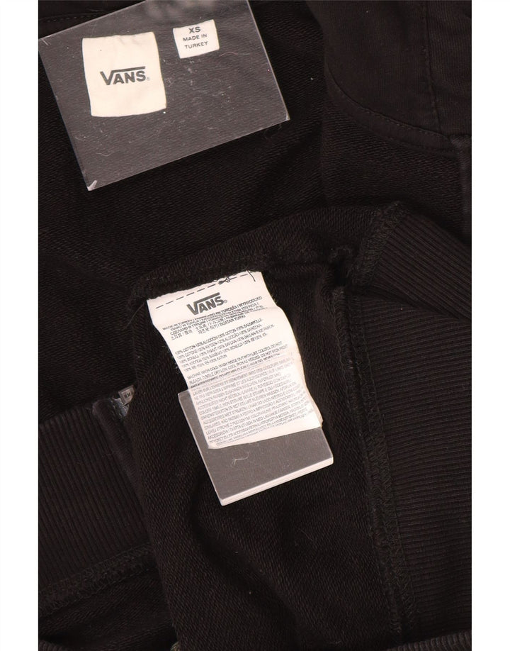 Suéter masculino com capuz e zíper VANS XS preto algodão