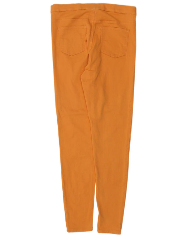 Leggings femininas Marks & Spencer Reino Unido 14 grande algodão amarelo