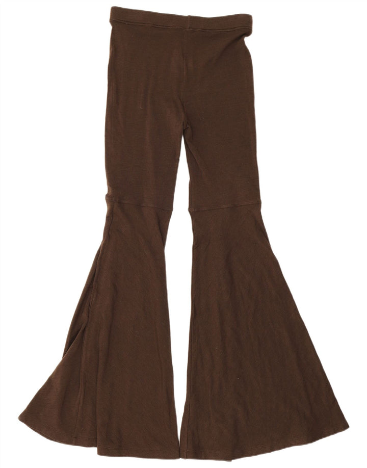 Roccobarocco Leggings Flare Feminino Reino Unido 8 Pequeno Marrom