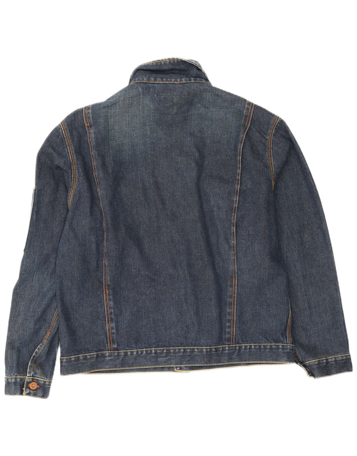 Jaqueta jeans masculina Meltin' Pot Reino Unido 40 grande algodão azul marinho