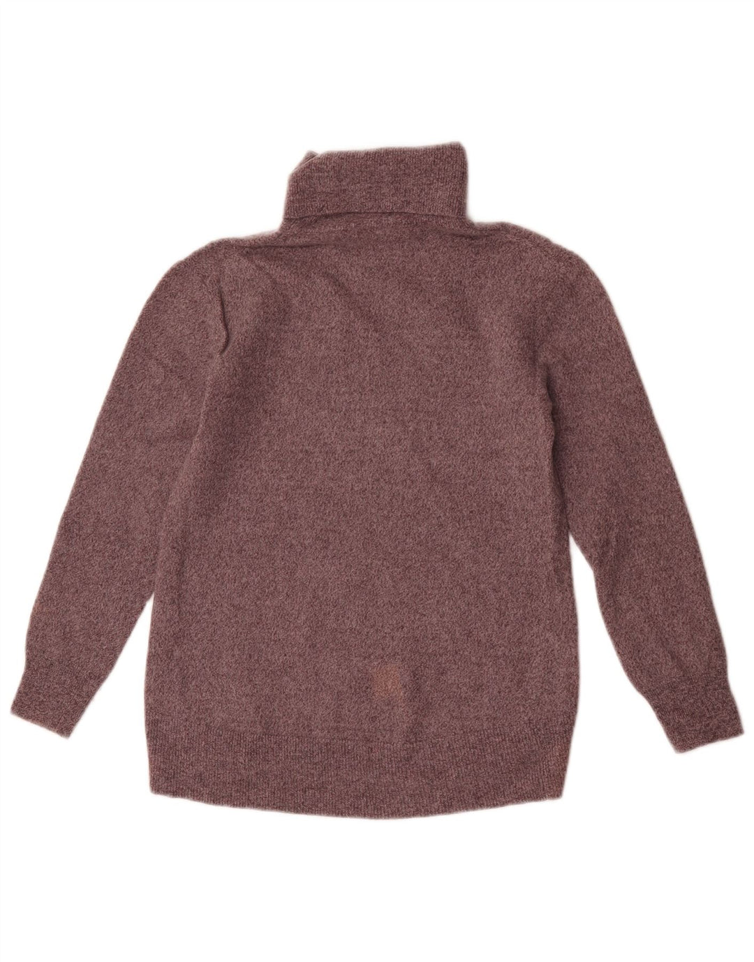 Suéter feminino Massimo Dutti com gola redonda Reino Unido 8 lã cinza pequena