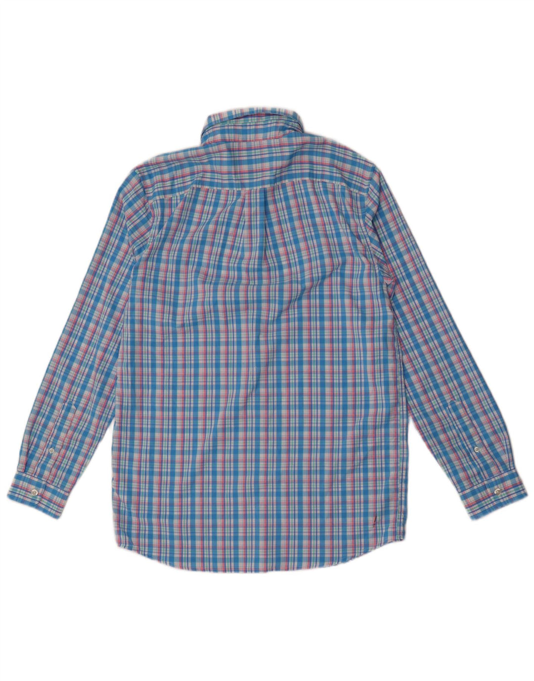 Camisa masculina Vineyard Vines 15-16 anos XL azul xadrez nylon