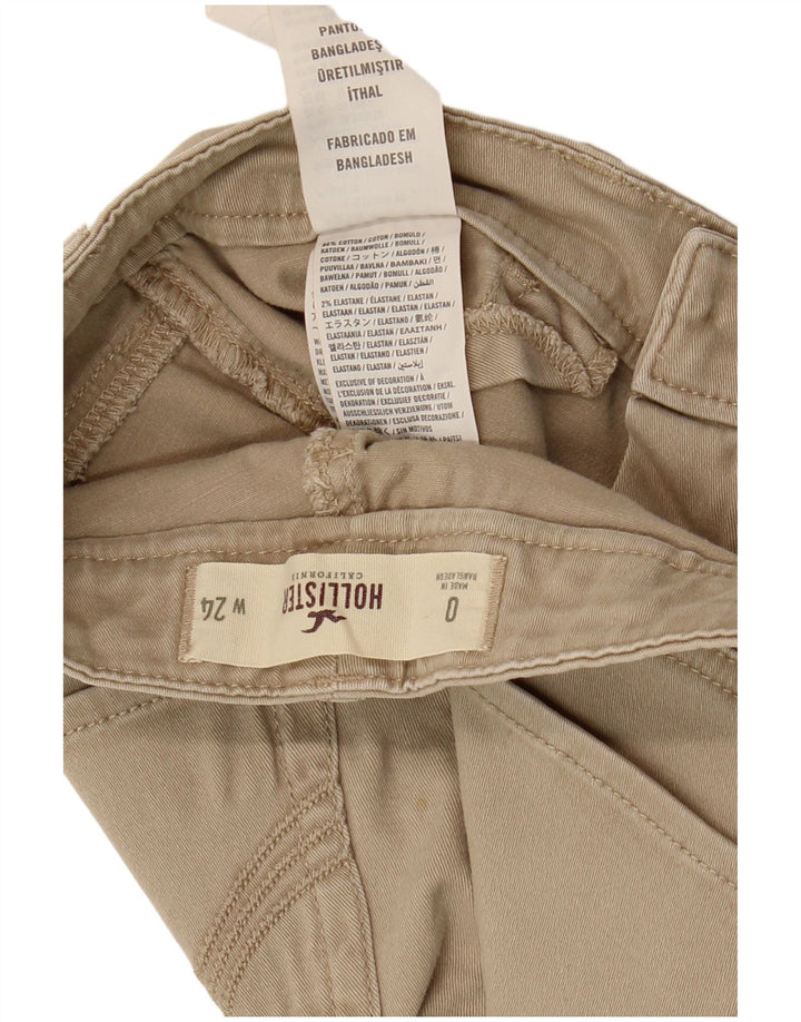 HOLLISTER Womens Slim Chino Trousers W24 L29 Beige Cotton Vintage Hollister and Second-Hand Hollister from Messina Hembry 