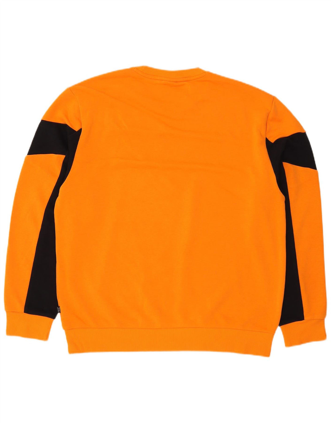 Puma moletom gráfico masculino jumper grande laranja colorblock algodão