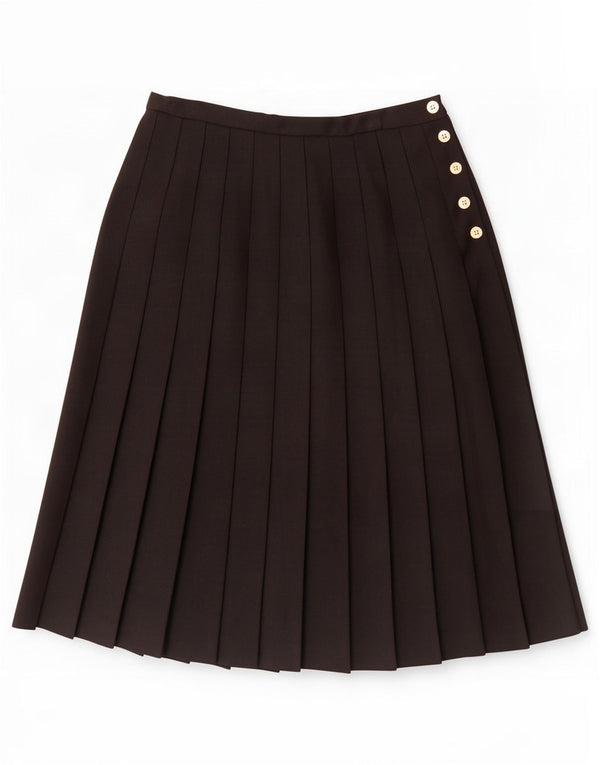 Saia plissada feminina Windsmoor W30 médio preto