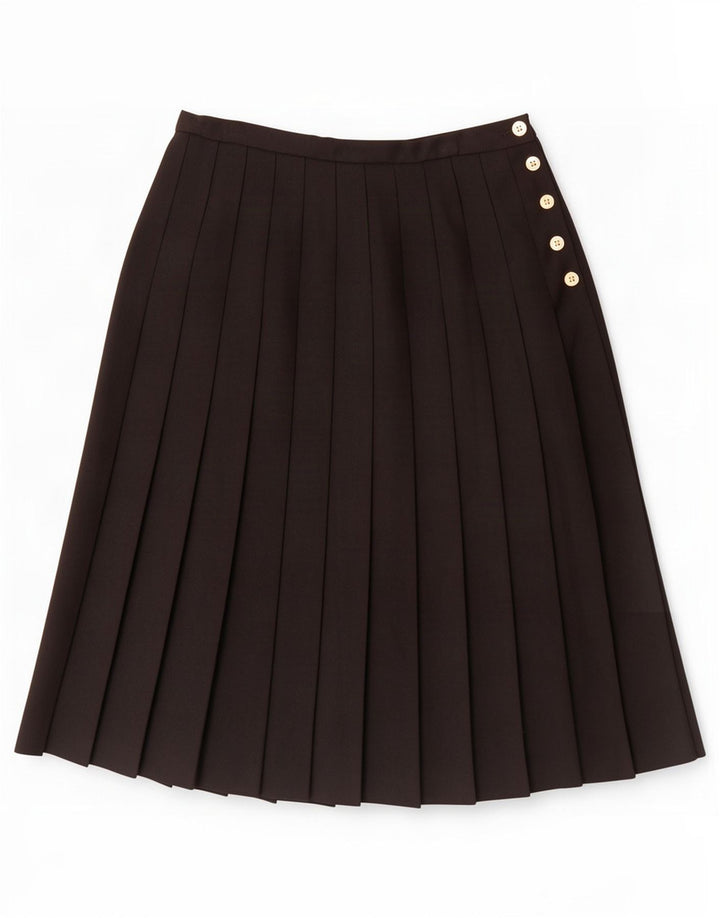 Saia plissada feminina Windsmoor W30 médio preto