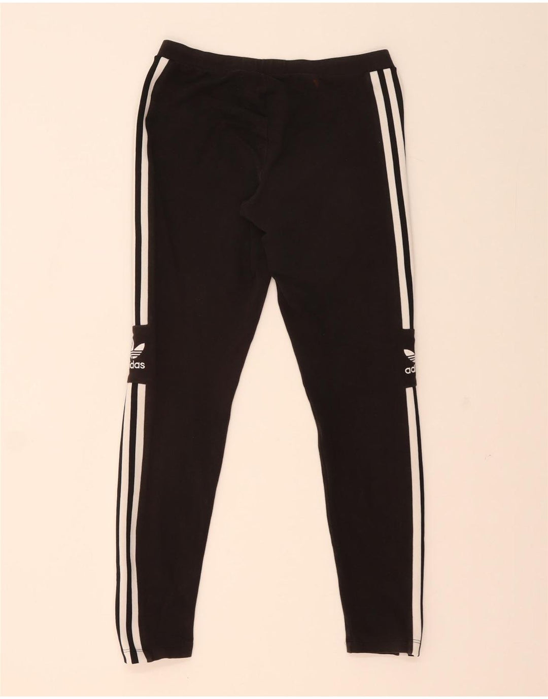 Leggings Adidas Femininas UK 14 Médio Algodão Preto