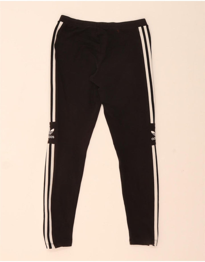 Leggings Adidas Femininas UK 14 Médio Algodão Preto