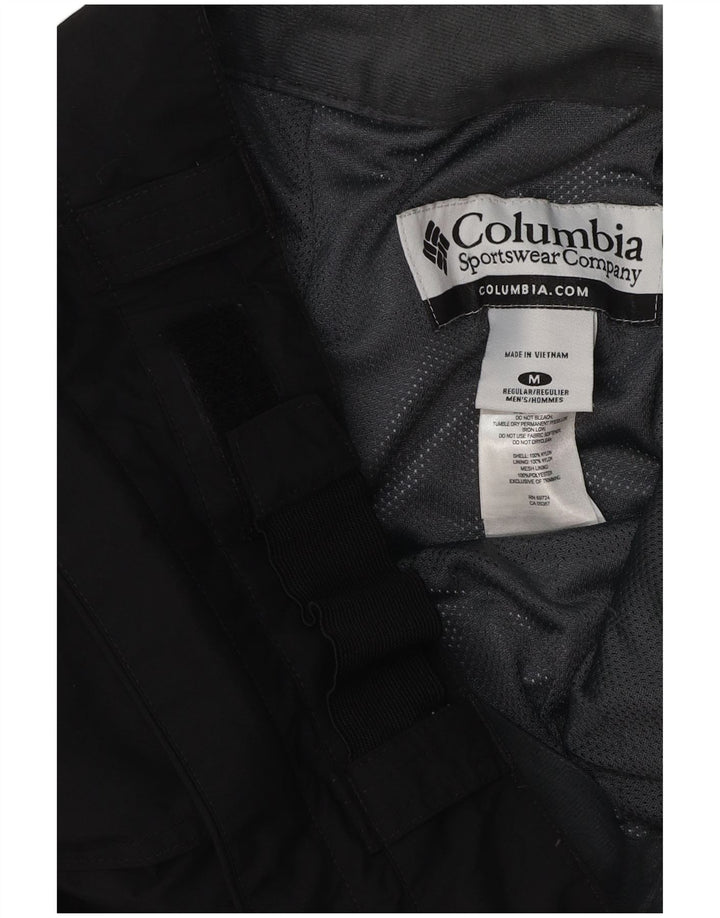 Calças de esqui masculinas COLUMBIA poliéster preto médio