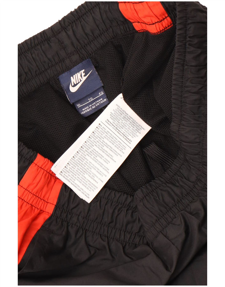 Calça de treino masculina Nike XL preta colorblock poliéster