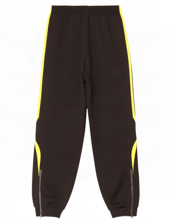 Adidas meninos calças de treino gráfico joggers 11-12 anos preto poliéster