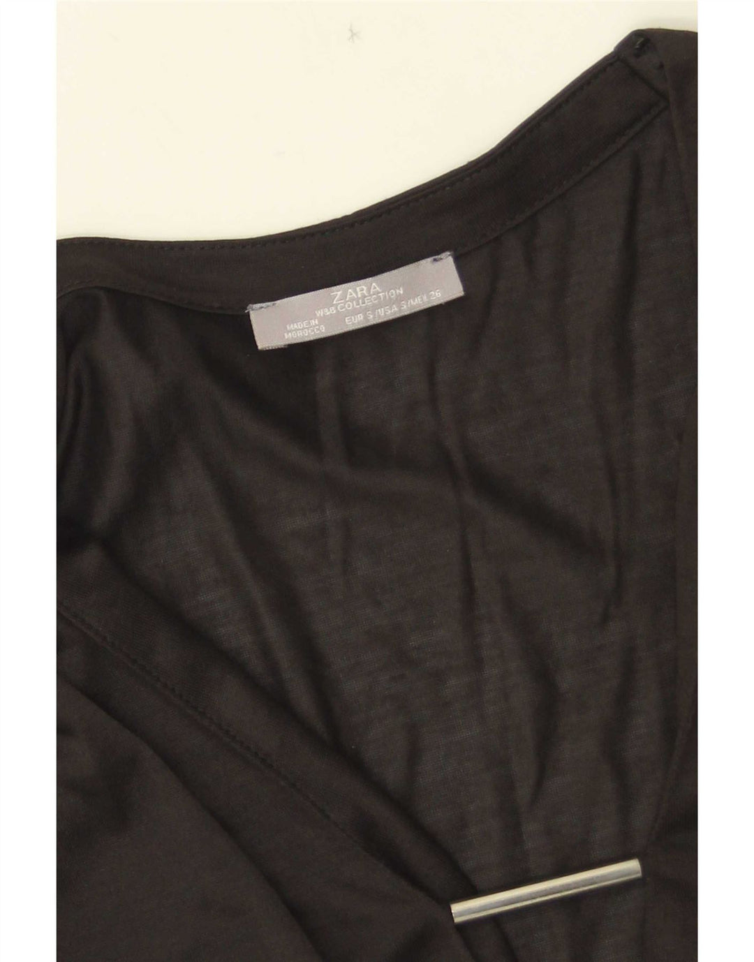 Blusa feminina Zara UK 10 pequena preta