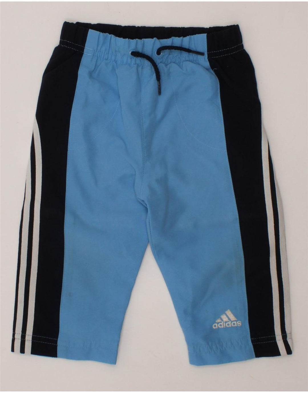 Calças de treino ADIDAS para bebé menino 6-9 meses azul colorblock poliéster