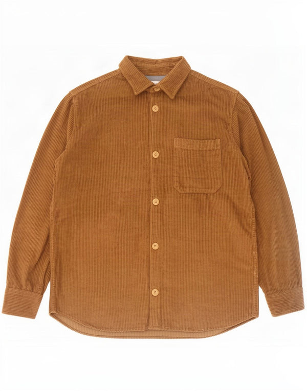 Camisa masculina de veludo Jack & Jones XL bege algodão