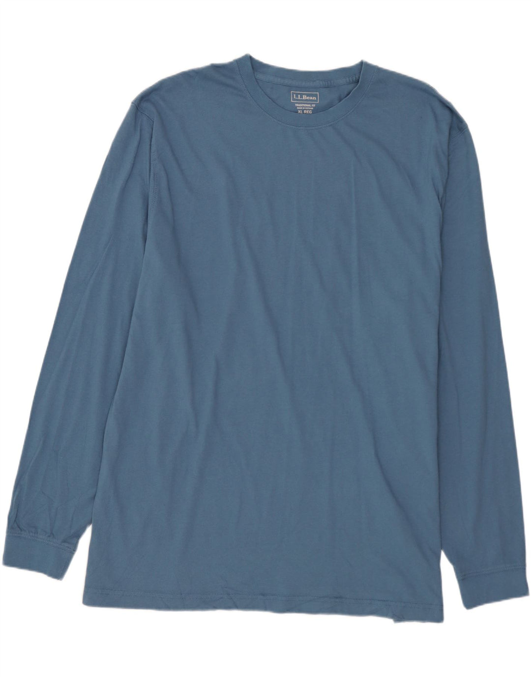 LLBEAN Masculino Tradicional Fit Top Manga Longa XL Azul