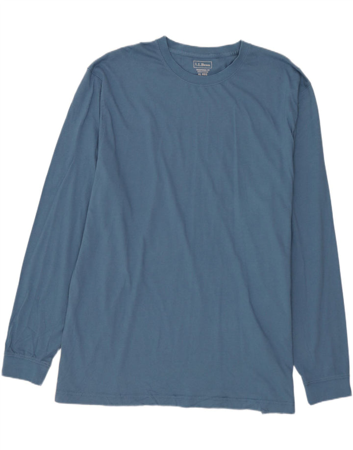 LLBEAN Masculino Tradicional Fit Top Manga Longa XL Azul